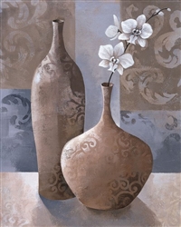 Silver Orchids I by Keith Mallett