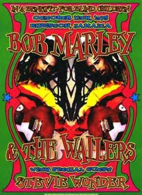 Bob Marley & Stevie Wonder, Kingston, Jamaica, 1975