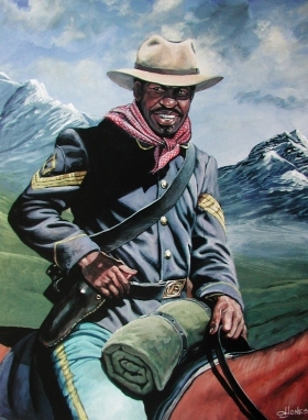 Buffalo Soldier on Patrol by John Jones