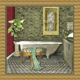 Bathroom in Green II