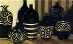 Group of Black Vases by Norman Wyatt