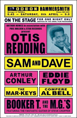 Otis Redding concert poster