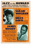 Sarah Vaughn and Miles Davis, Jazz at Howard, 1960